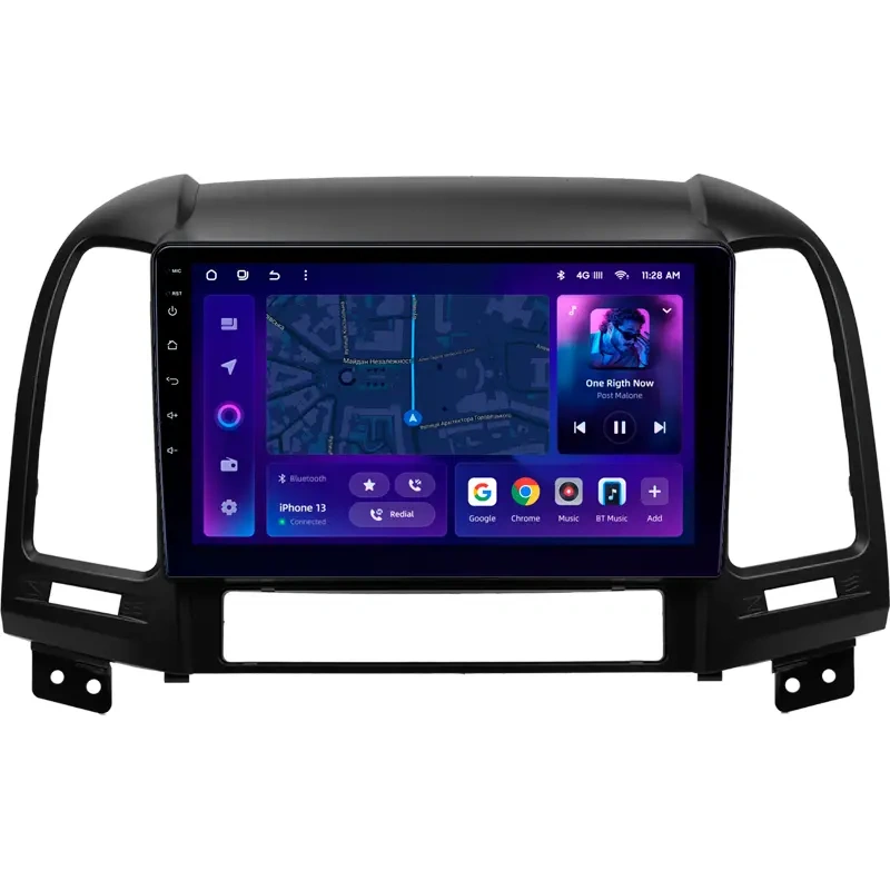Navigație Auto MOSS M2 Hyundai Santa Fe 2 2007-2012 | 4+64GB, 9" IPS, Octa-core 1.6GHz, Android 10, 4G, Bluetooth 5.1, DSP Audio