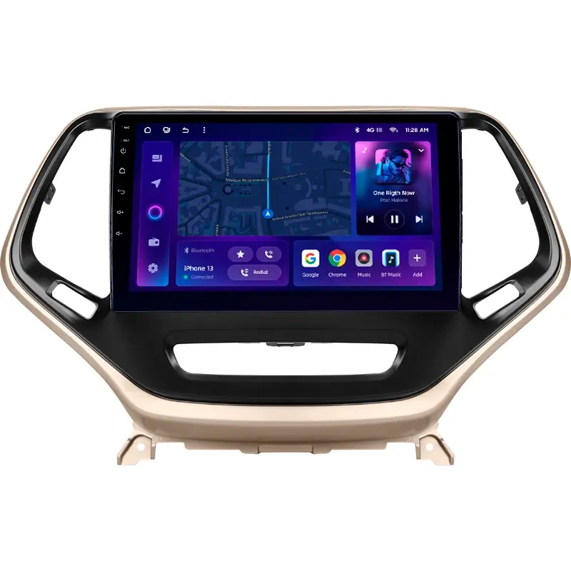 Navigație Auto MOSS M2 pentru Jeep Cherokee 2015-2018 – Display 10" IPS, Android 10, 4+64GB, Procesor Octa-Core și Bluetooth 5.1