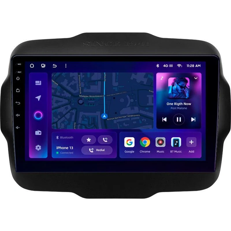 Navigație Auto MOSS M2 pentru Jeep Renegade 2014-2018 – Android 10, 4+64GB, IPS 9″ Octa-core, 4G, Bluetooth 5.1 și DSP Avansat