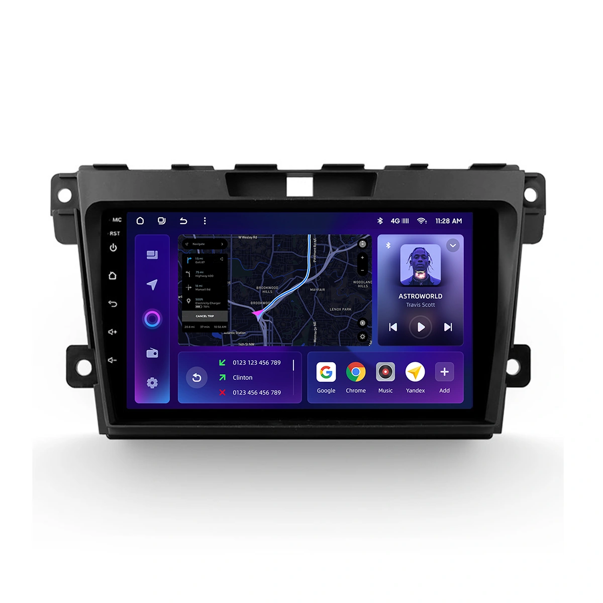Navigatie Auto MOSS M2 pentru Mazda CX-7 2009-2012 – Performanță și Conectivitate Avansată cu Android și Bluetooth 5.1