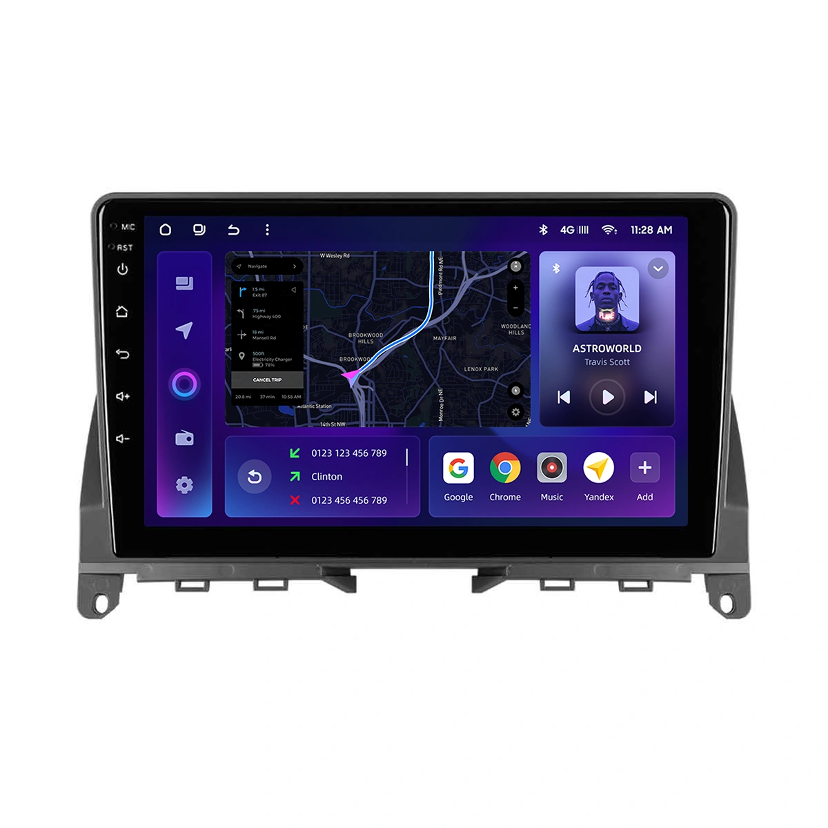 Navigație Auto MOSS M2 pentru Mercedes-Benz CLK C209 (2003-2010) | Android 10, 4+64GB, Ecran IPS 9″ Octa-core, 4G, Bluetooth 5.1, DSP Audio