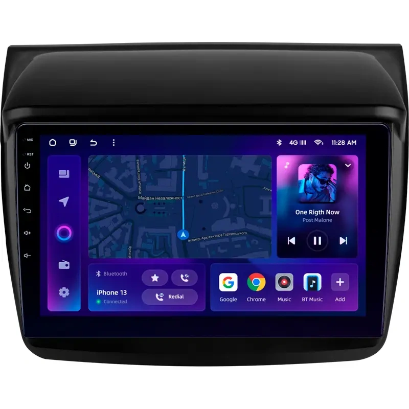 Navigatie Auto MOSS M2 pentru Mitsubishi Pajero Sport 2 (2008-2016) – 4+32GB, Ecran 9″ IPS, Android 10, 4G, Bluetooth 5.1 și DSP