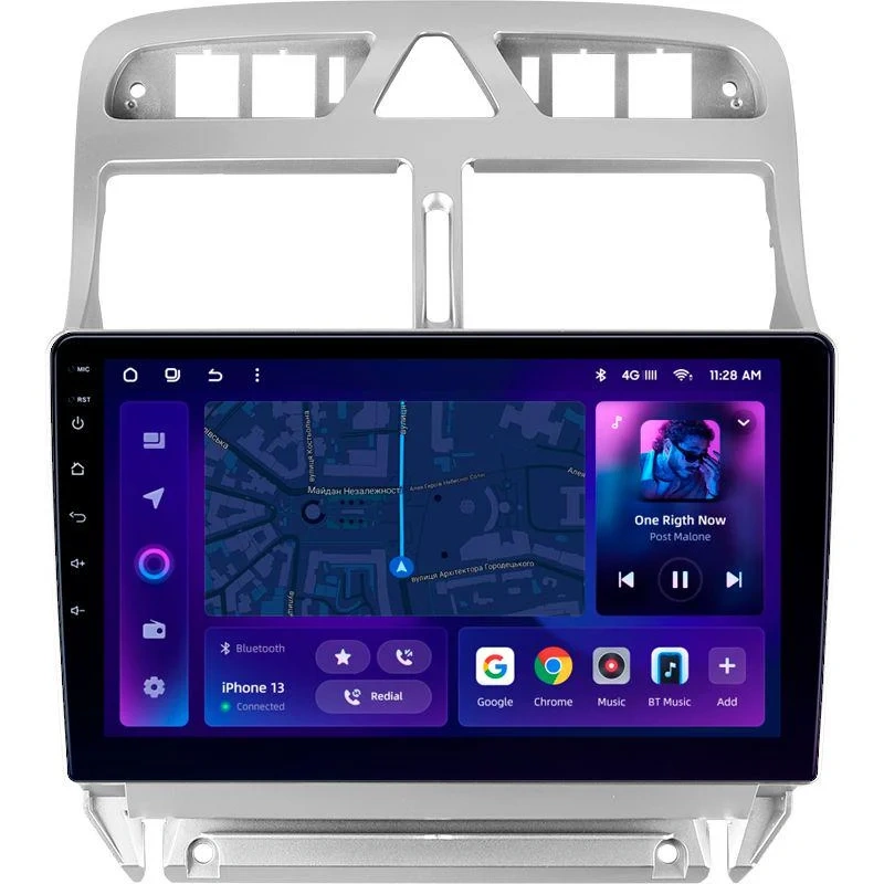 Navigație Auto MOSS M2 Peugeot 307 2001-2008 4+32GB 9″ IPS Octa-core 1.6GHz Android 10 4G Bluetooth 5.1 DSP – Performanță și Conectivitate Avansată