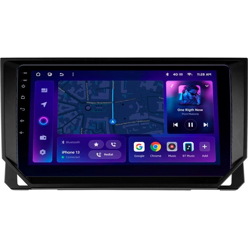 Navigație Auto MOSS M2 Seat Ibiza 5 2017-2020 4+64GB 9” IPS Octa-Core 1.6Ghz, Android 4G Bluetooth 5.1 DSP Performantă și Modernă