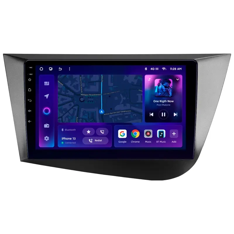 Navigatie Auto MOSS M2 Seat Leon 2 (2005-2012) 4+32GB 9″ IPS Octa-core 1.6Ghz, Android 4G, Bluetooth 5.1, DSP – Performanta si Conectivitate Avansata