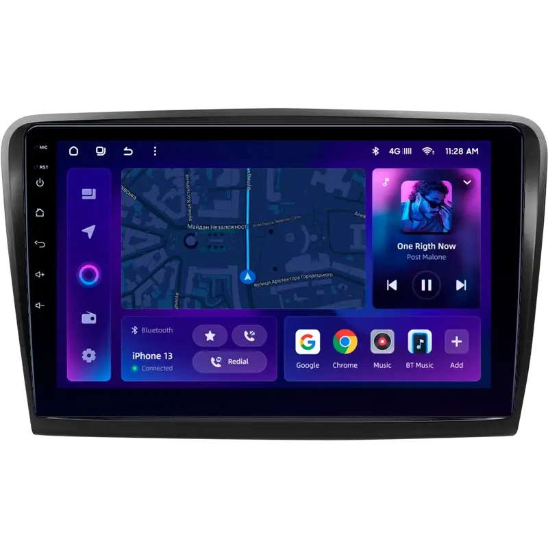 Navigație Auto Avansată MOSS M2 pentru Skoda Superb 2 (2008-2015) – 4+32GB, Ecran 10” IPS, Android 10, 4G și Bluetooth 5.1