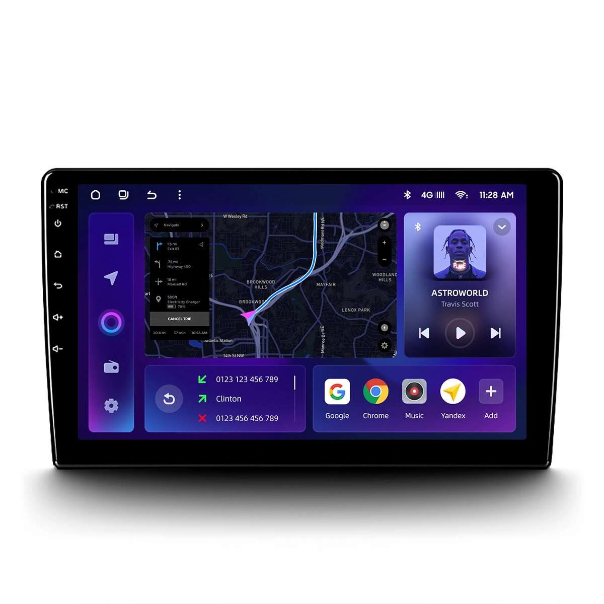 Navigație Auto MOSS M2 pentru Volkswagen Jetta 7 (2018-2022) – Android 10, Procesor Octa-core, 4G, Bluetooth 5.1 și Ecran IPS de 9 inch