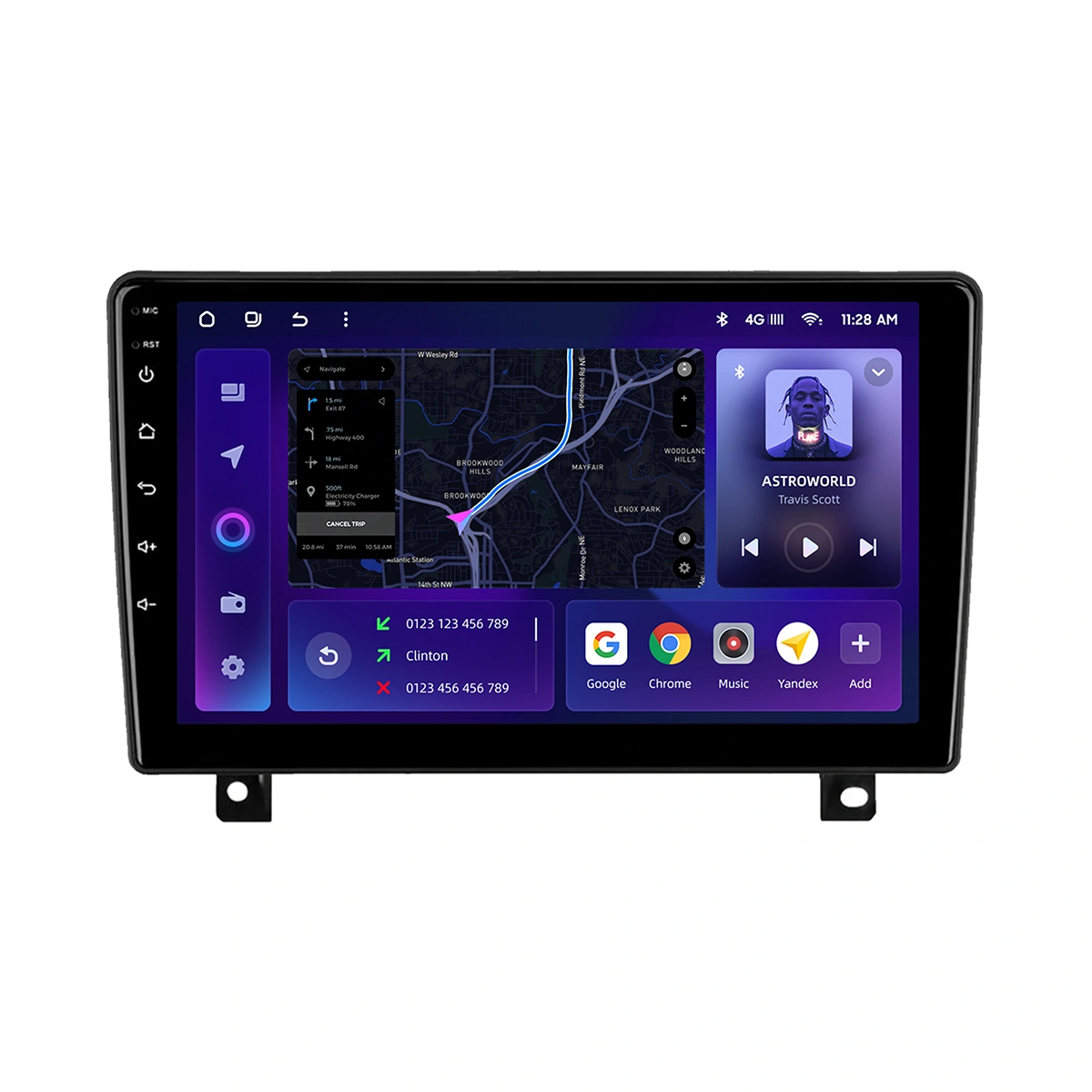 Navigație Auto MOSS M2 pentru Opel Astra H 2004-2014 – Android 10, 4+64GB, Ecran 9 inch IPS, Procesor Octa-Core și Bluetooth 5.1
