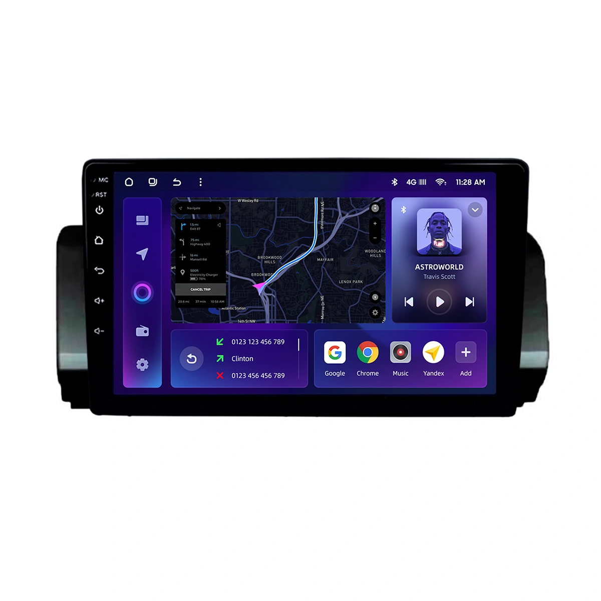 Navigație Auto MOSS M2 pentru Dacia Sandero 3 (2021-2024) – Ecran 9” IPS, Android 10, 4+64GB, Bluetooth 5.1 și Procesor Octa-core 1.6GHz