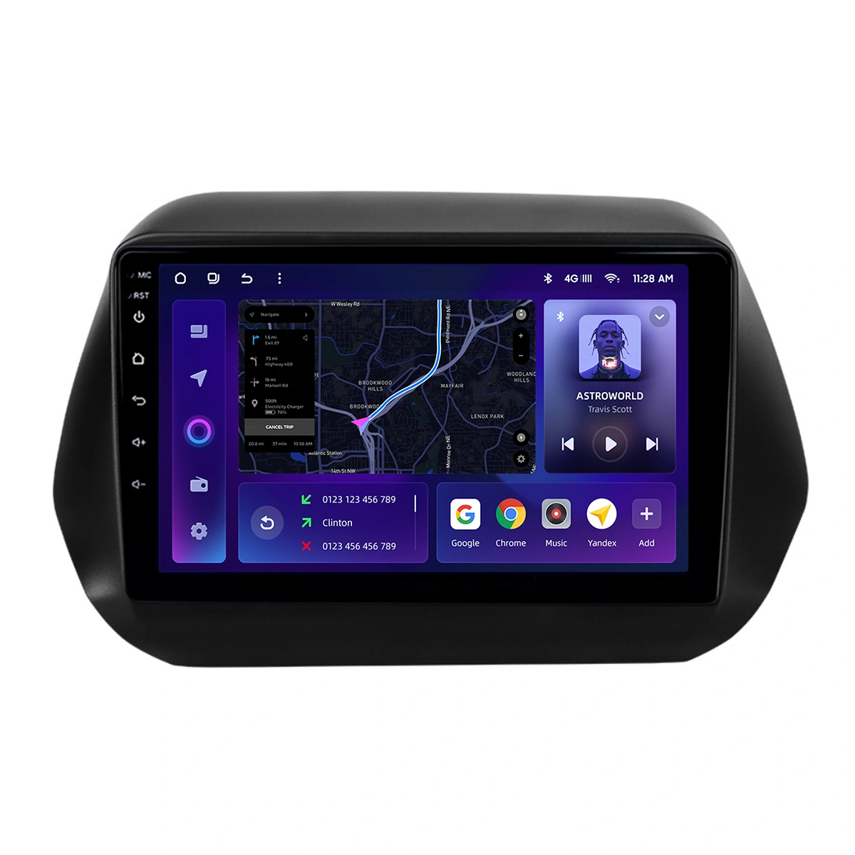 Navigație Auto MOSS M2 pentru Chevrolet Camaro 2016-2024 – Android 10, 4+64GB, 9" IPS, Octa-core, 4G și Bluetooth 5.1