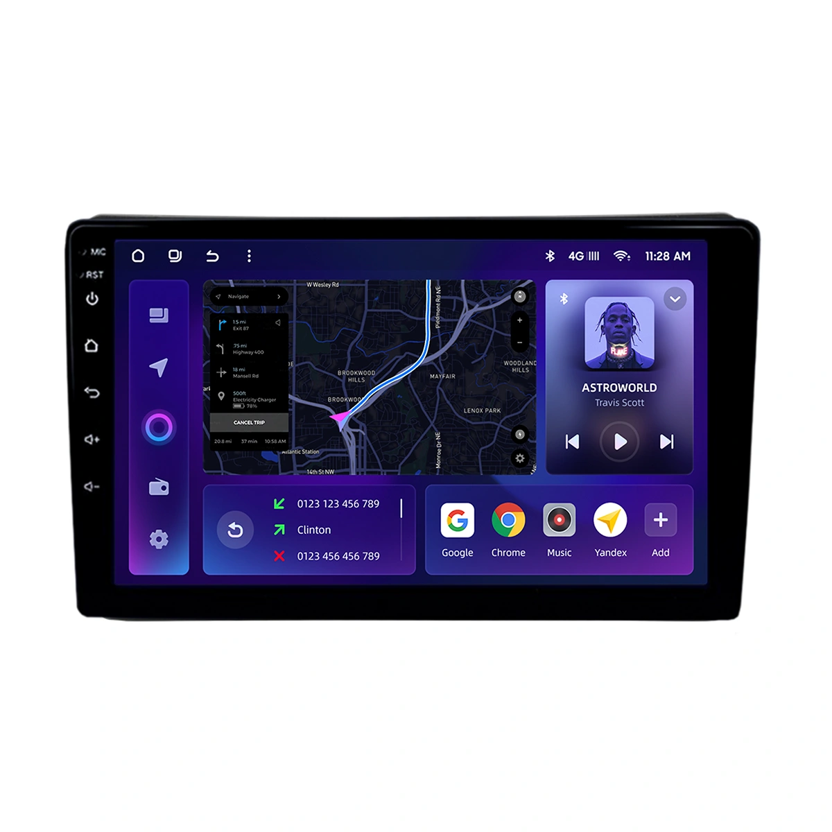 Navigație Auto MOSS M2 Ford Edge 1 2007-2014 4+32GB 10” IPS Octa-core 1.6GHz Android 4G Bluetooth 5.1 DSP – Performanță și conectivitate avansată