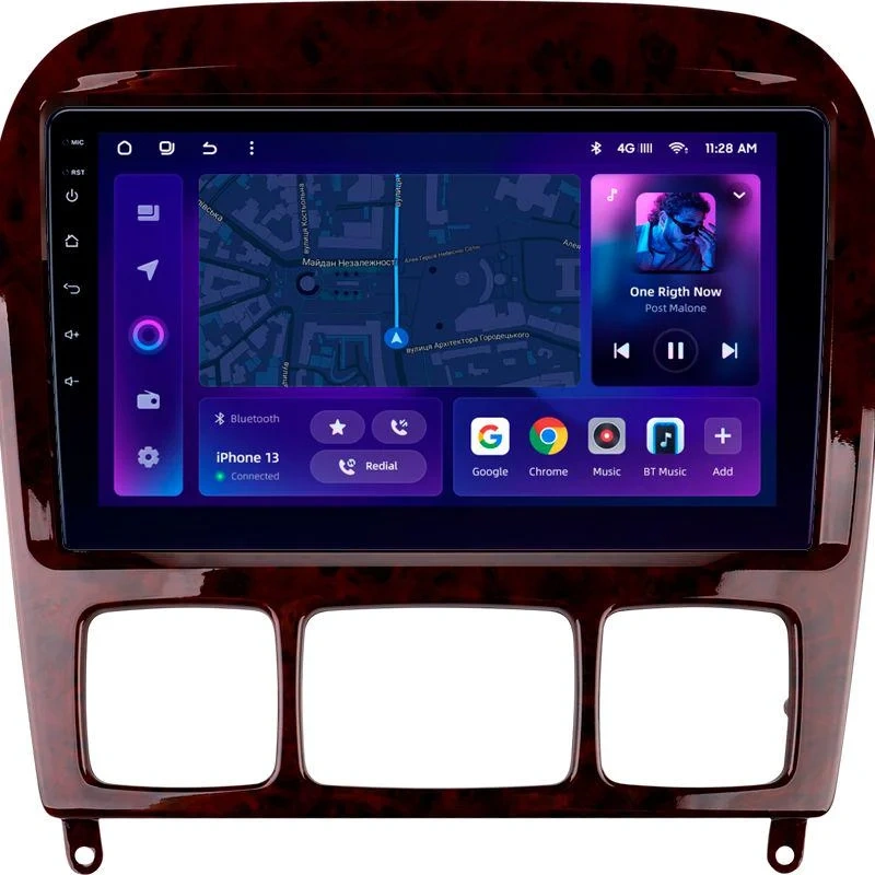 Navigație Auto MOSS M2 pentru Mercedes-Benz S Class W220 1998-2005 – Android 10, 4+32GB, 9’’ IPS, Octa-core, 4G, Bluetooth 5.1 și DSP Audio Avansat