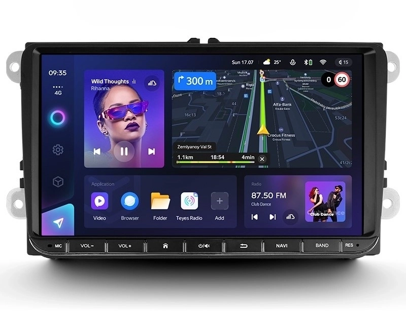 Navigație Auto Teyes CC3L Universală Skoda 4+32GB 9" IPS Octa-core 1.6Ghz Android 4G Bluetooth DSP – Performanță și Funcționalitate Avansată