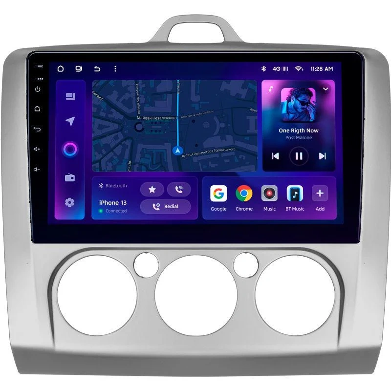 Navigație Auto MOSS M2 Ford Focus 2 2005-2010 9” IPS Octa-core 4+64GB Android 10 4G Bluetooth 5.1 DSP