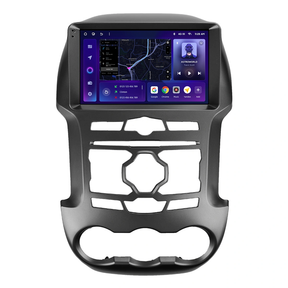 Navigație Auto MOSS M2 pentru Ford Ranger 2011-2018 – Android 10, 4+64GB, Ecran IPS 9" și Conectivitate Avansată